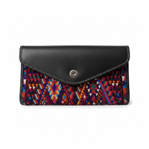 Clutch Huipil - Fondo Blanco